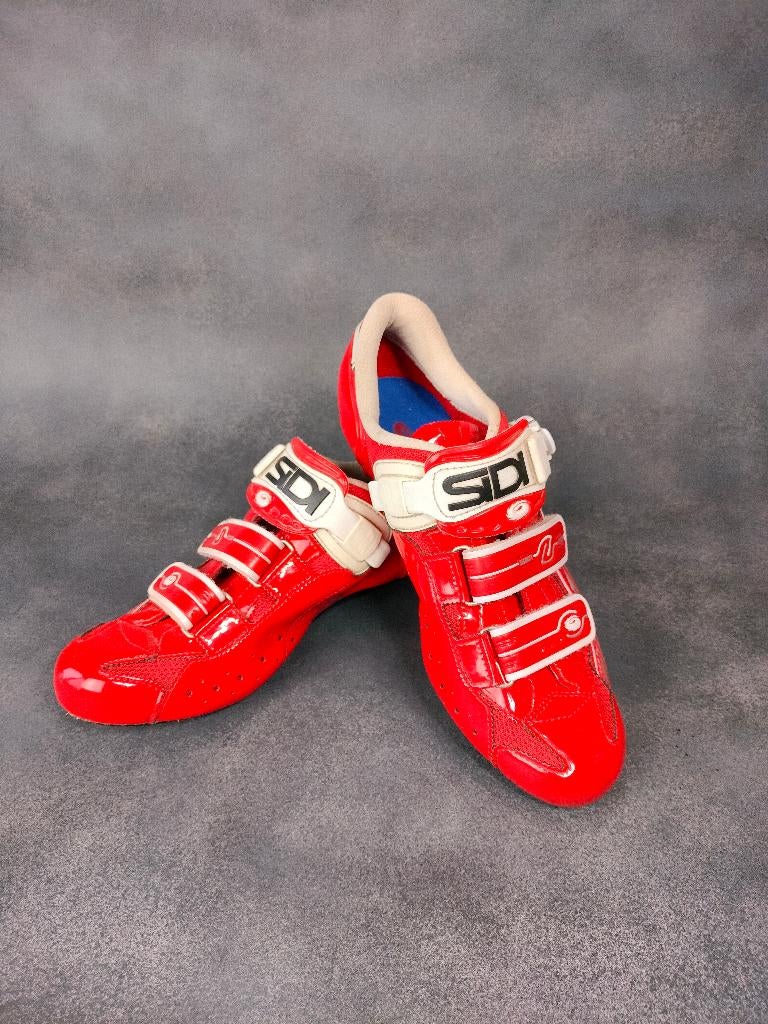 Sidi Laser Carbon Vernice Rood maat 42, Fietsen en Brommers, Fietsaccessoires | Fietskleding, Gebruikt, Dames, Schoenen, Overige maten