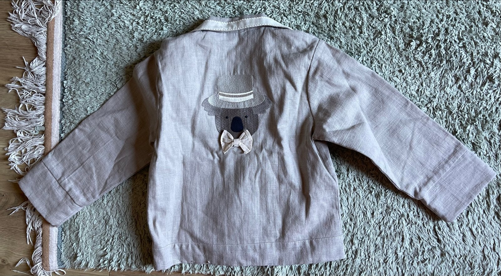 Donsje linnen jasje met koala print, maat 3-4 jaar, Ophalen of Verzenden, Nieuw, Jongen of Meisje