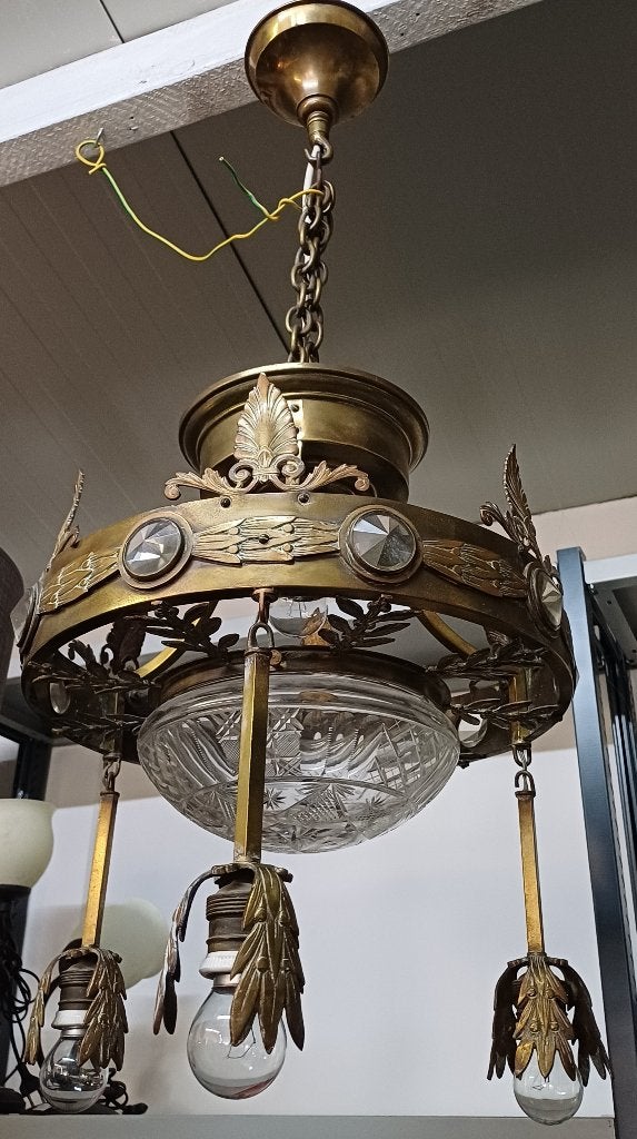Jugendstil Hanglamp 1900-1910, Ophalen