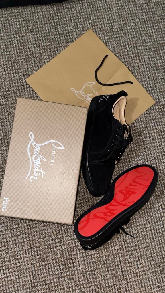 Christian Louboutin Sneakers Zwart - Maat 44, Kleding | Heren, Schoenen, Zwart, Ophalen of Verzenden, Sneakers of Gympen, Zo goed als nieuw