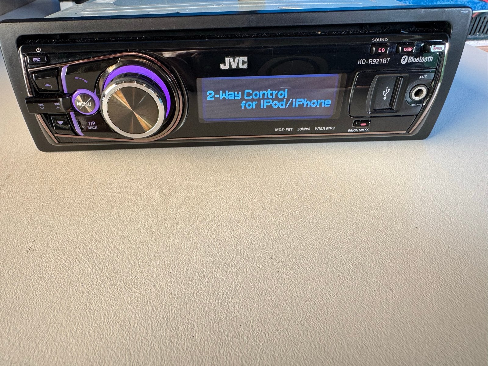 JVC KD-R921BT Autoradio met dsp Bluetooth en USB, Ophalen of Verzenden, Zo goed als nieuw