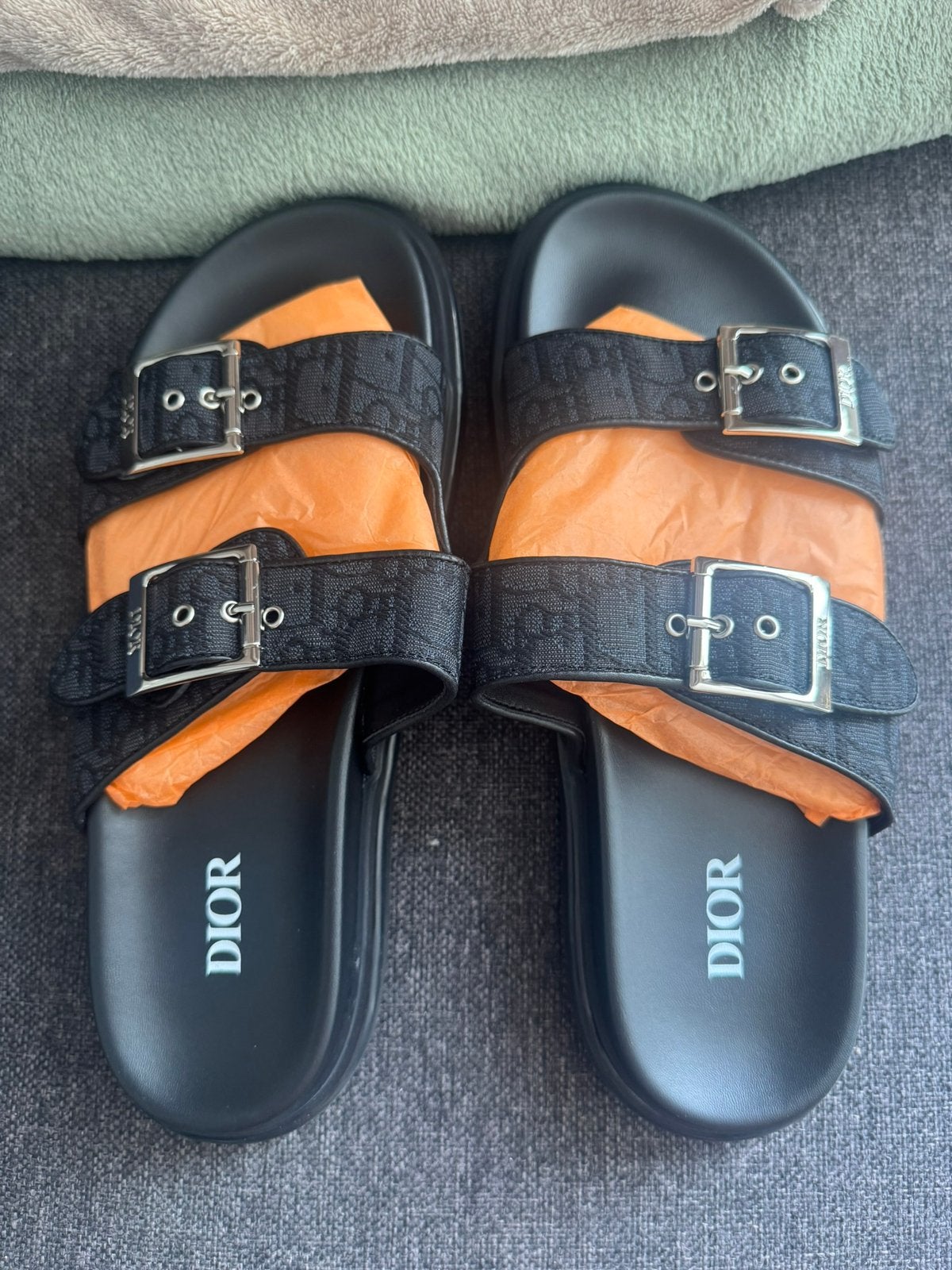 NIEUW Dior Oblique Aqua Sandal slippers, Ophalen of Verzenden, Nieuw, Overige kleuren