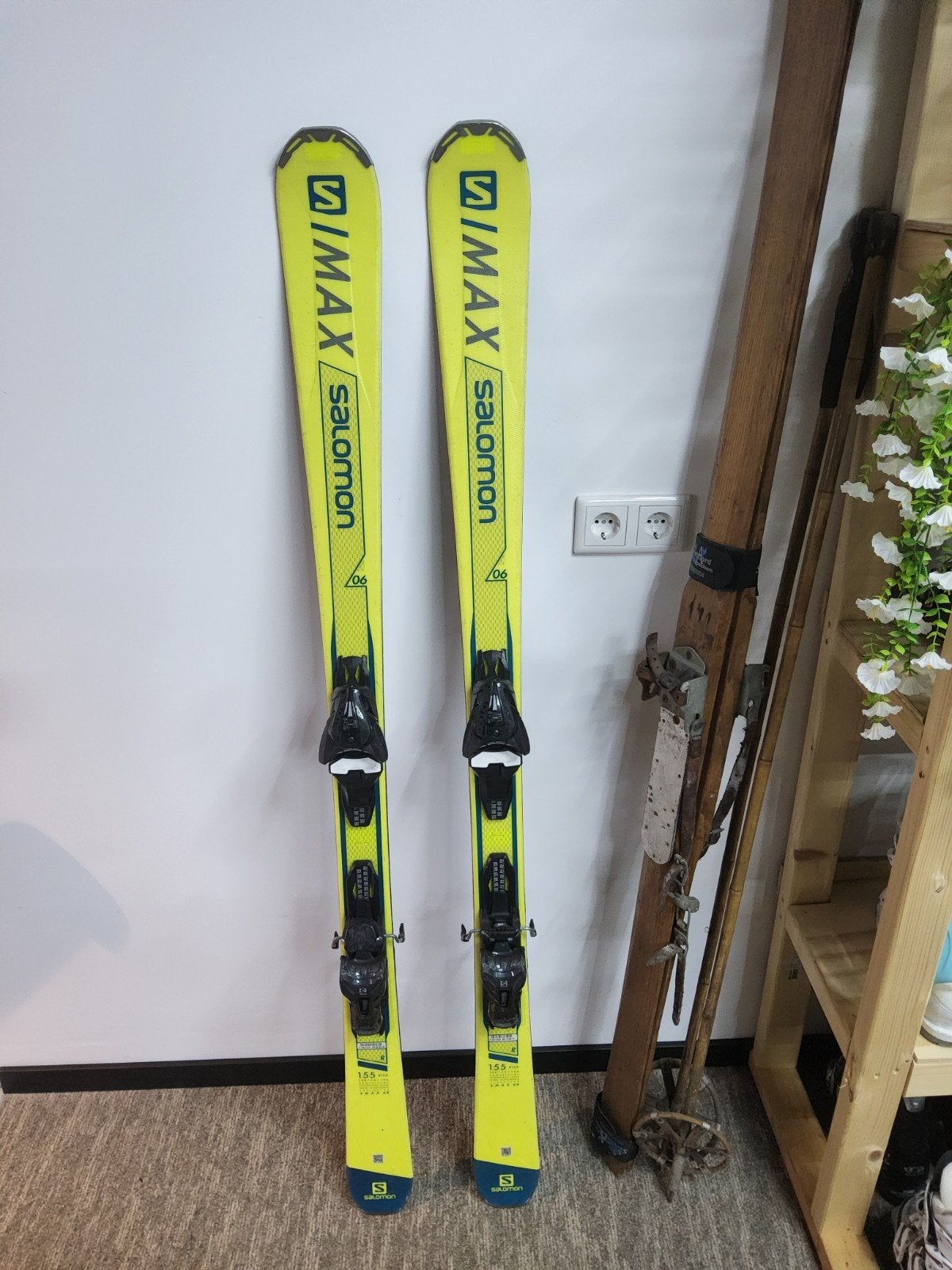 Salomon S/MAX Ski's 155 cm - Gewaxt en Geslepen, 140 tot 160 cm, Gebruikt, Skiën, Ski's