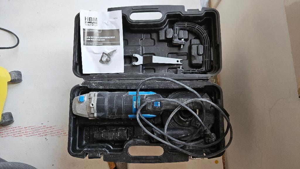 HBM 125mm betonschuurmachine (1500 watt), Ophalen, Zo goed als nieuw, 1200 watt of meer, Vlakschuurmachine