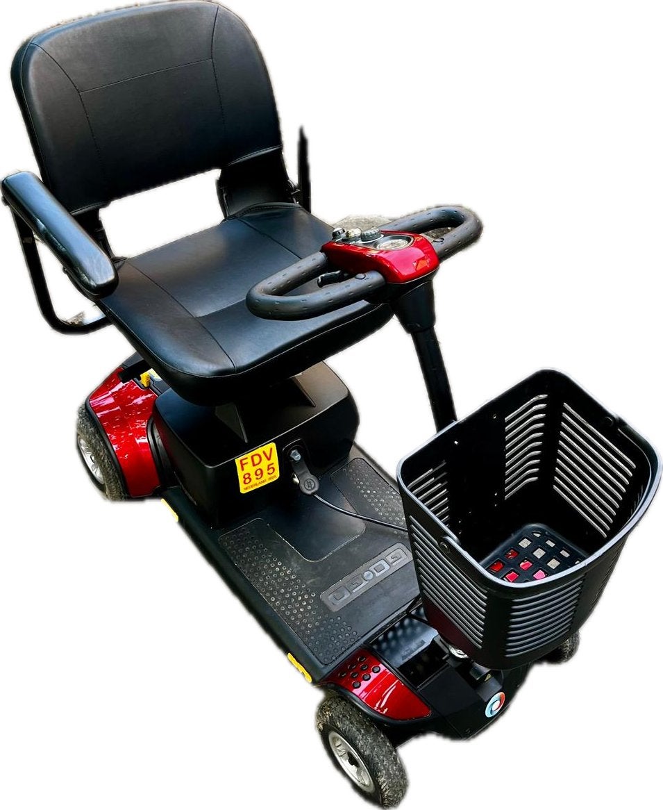 Nette Go-Go scootmobiel – accu’s één jaar oud, Ophalen, 10 km/u of minder, 16 t/m 25 km, Gebruikt