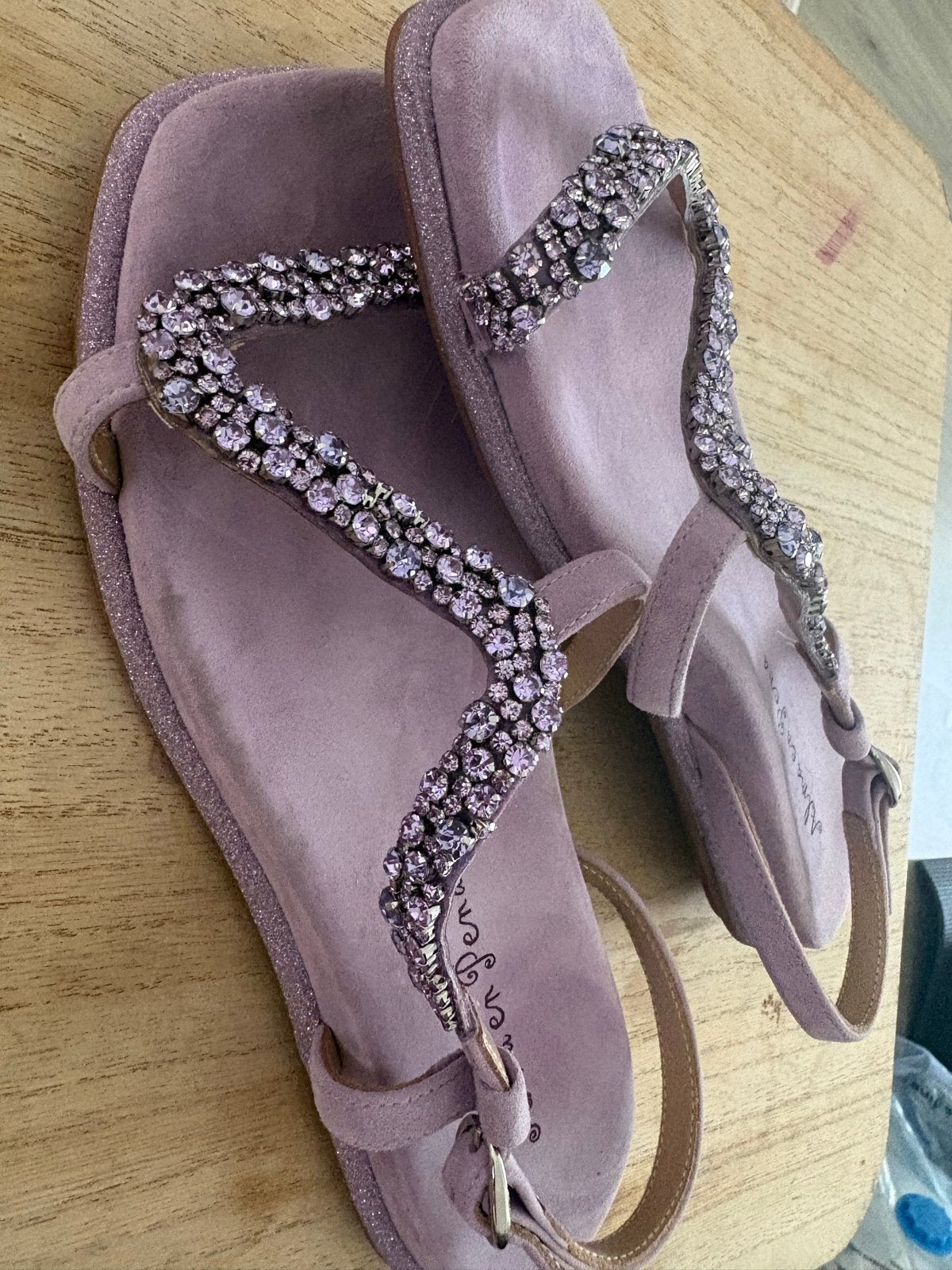 Alma en Pena sandalen met strass - Maat 37, Overige kleuren, Zo goed als nieuw, Sandalen of Muiltjes, Ophalen of Verzenden