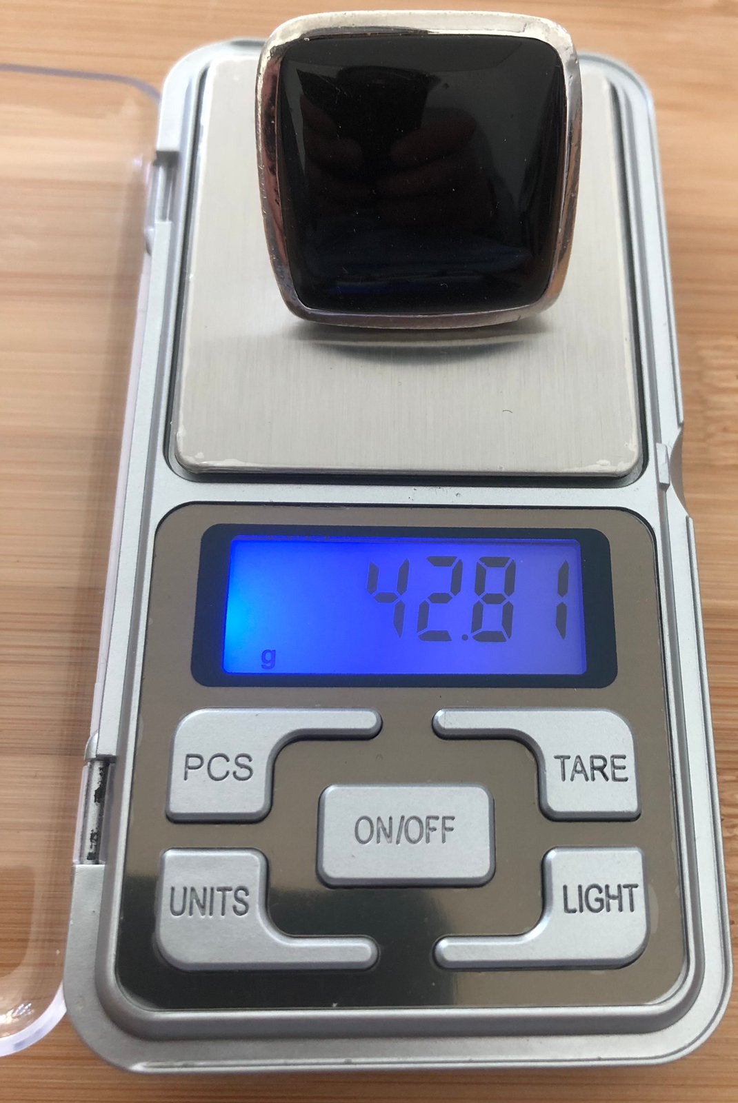 42,80 gram zilver heren ring luxenter 925 gestempeld, 20 of groter, Heer, Ophalen of Verzenden, Zo goed als nieuw