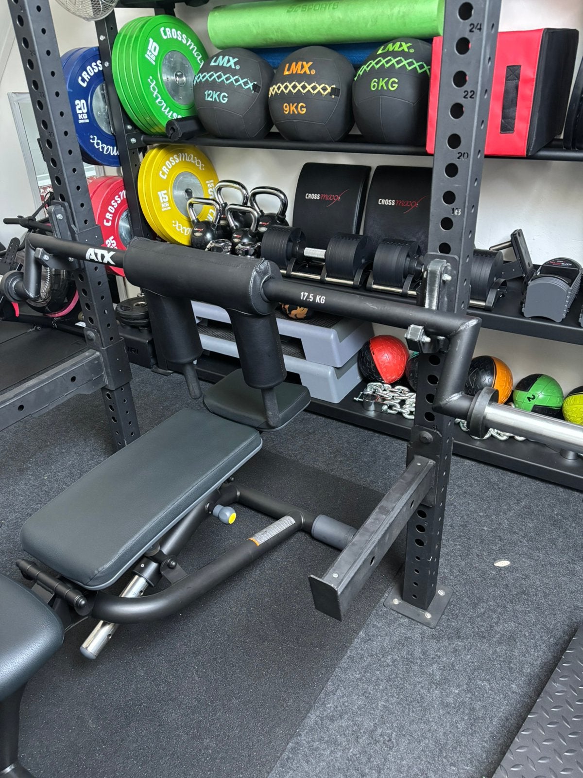 Atx safety squat bar + lmx crossmaxx drop pad set, Ophalen, Zo goed als nieuw, Overige typen