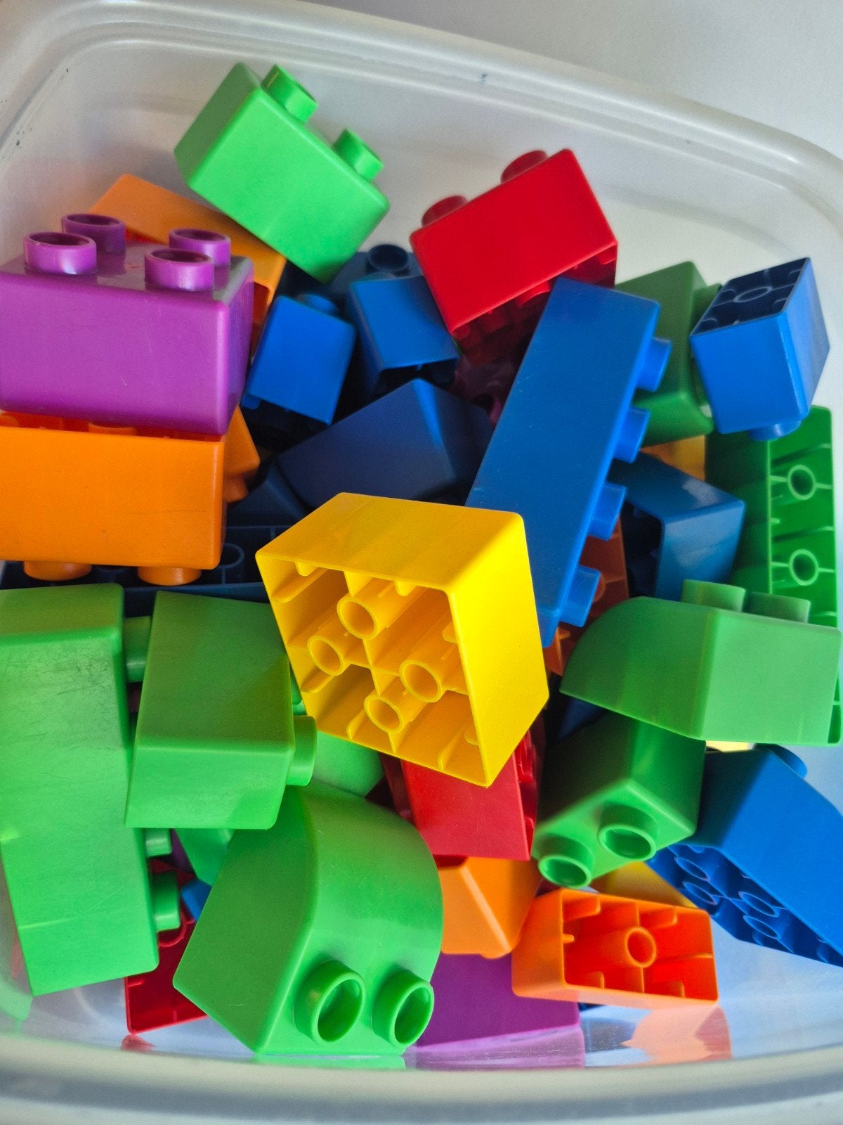 LEGO Mega bouwstenen in Lego-emmer Deksel = Bouwplaat, Ophalen of Verzenden