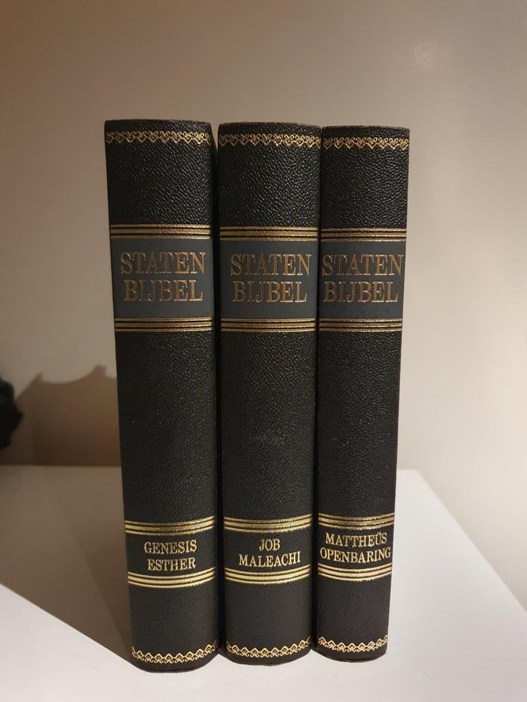 Statenbijbel met kanttekeningen 3 delen, Ophalen of Verzenden