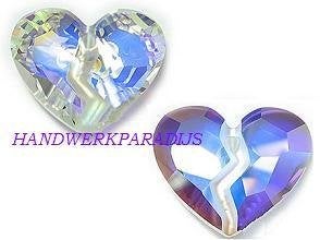 Swarovski 6263 Forever I Hart Crystal AB 36mm, Ophalen of Verzenden, Nieuw, Kraal