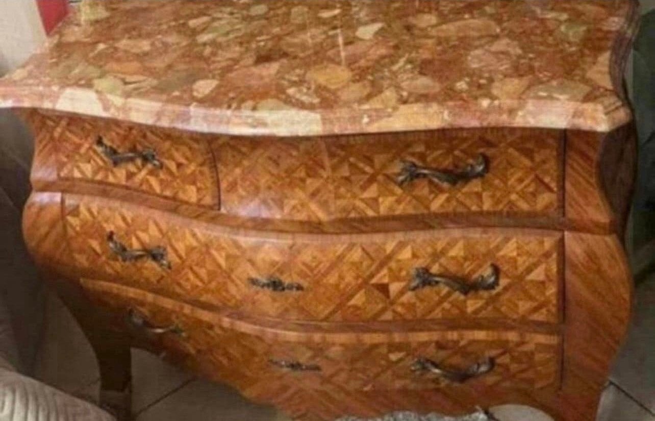 Commode met marmeren blad, Ophalen of Verzenden