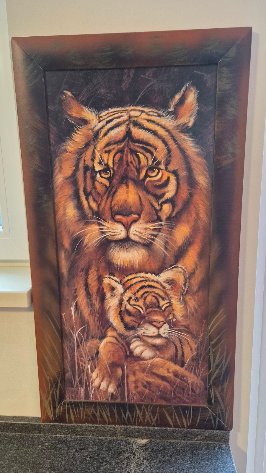 Schilderij Tijger met Welp, Ophalen, Dieren