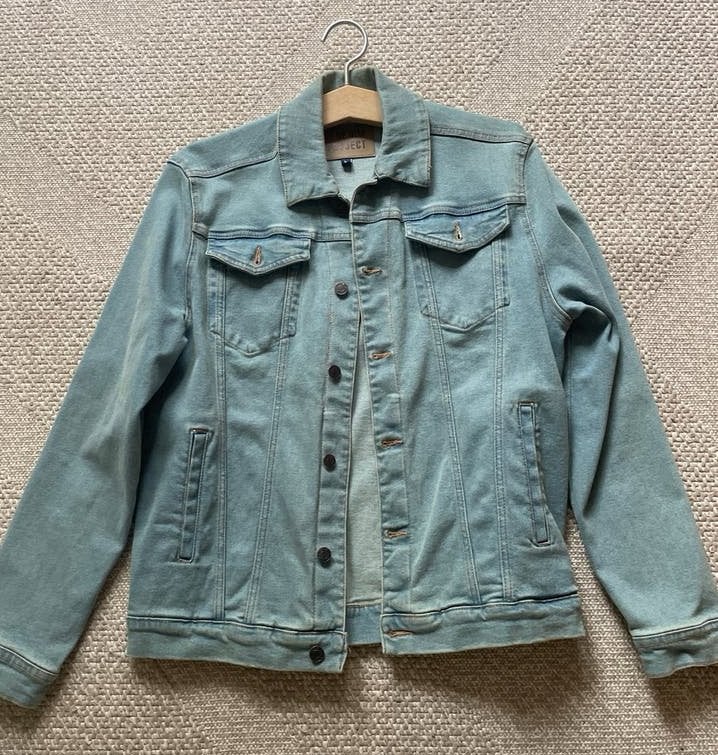 Denim Project Kash Denim Jacket - Lichtblauw - Maat L, Kleding | Heren, Ophalen, Gedragen, Maat 52/54 (L), Blauw