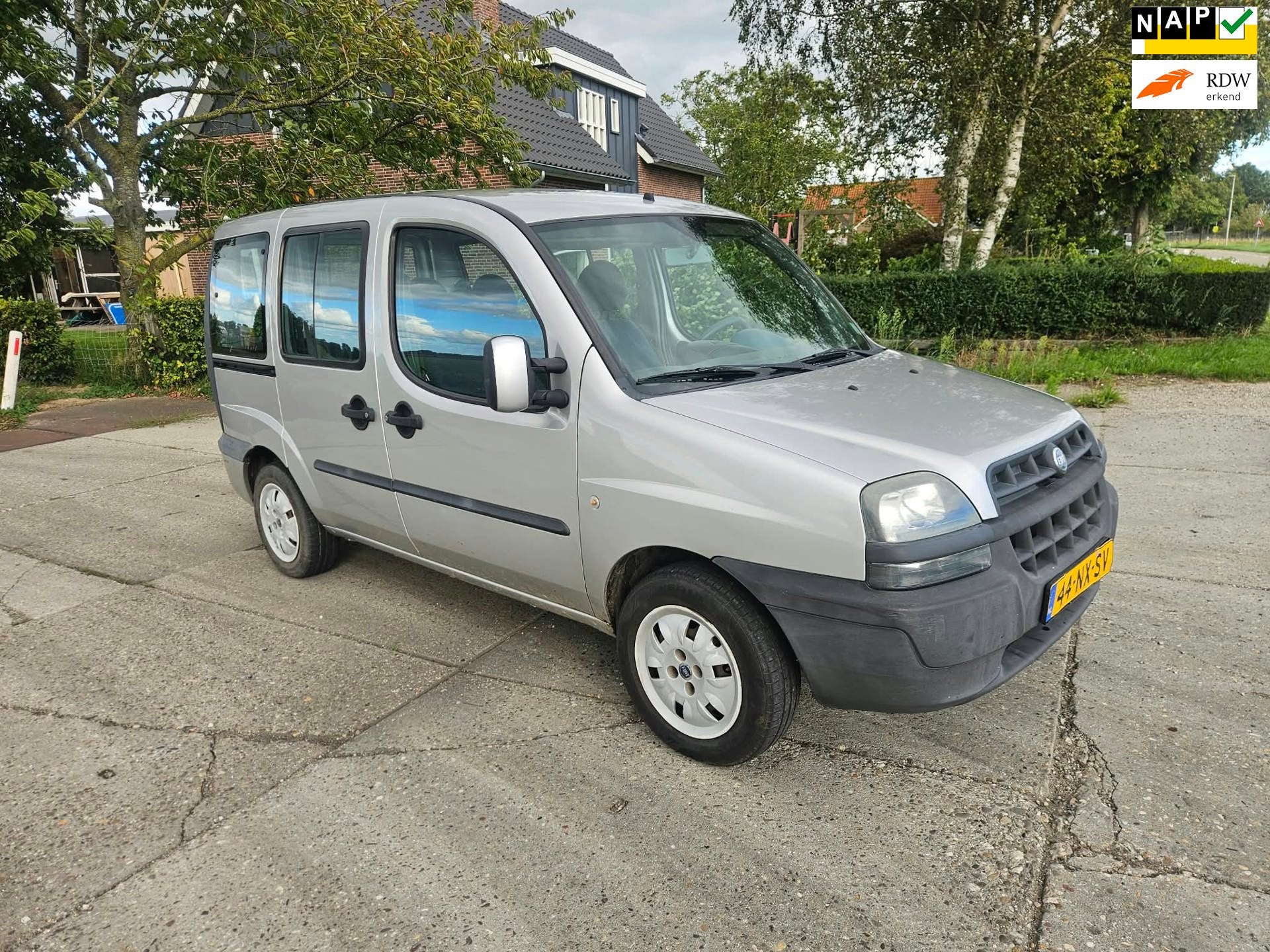 Fiat Doblò 1.6-16V ELX/ 5 persoons/ airco/ 2x zijschuifdeur, Auto's, Voorwielaandrijving, 1596 cc, Gebruikt, Doblo
