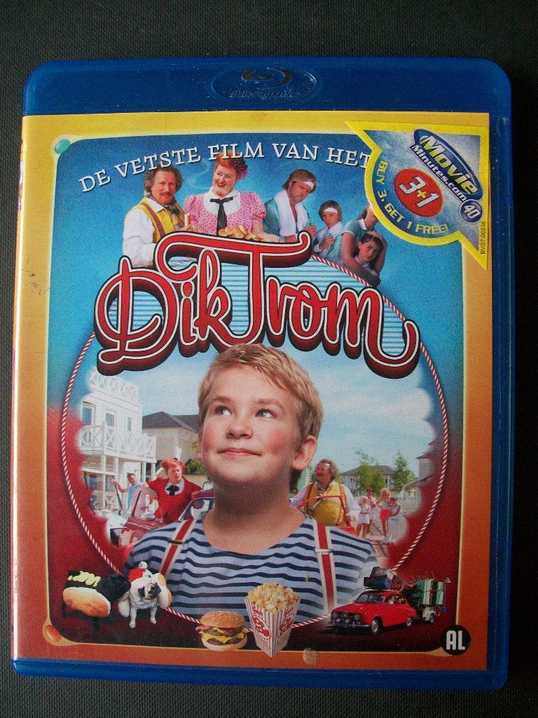 Blu-ray: DIK TROM (2010) in nieuwstaat, Cd's en Dvd's, Avontuur, Verzenden, Nederlands, Film
