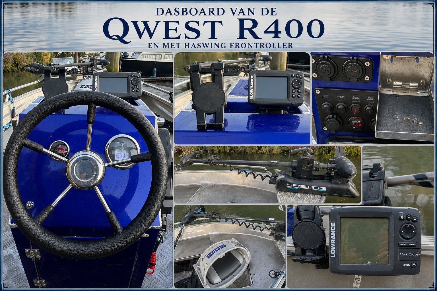 Qwest R400 Aluminium  • Suzuki 20 pk • icm stacarvan, Ophalen, Overige merken, Aluminium, Zo goed als nieuw