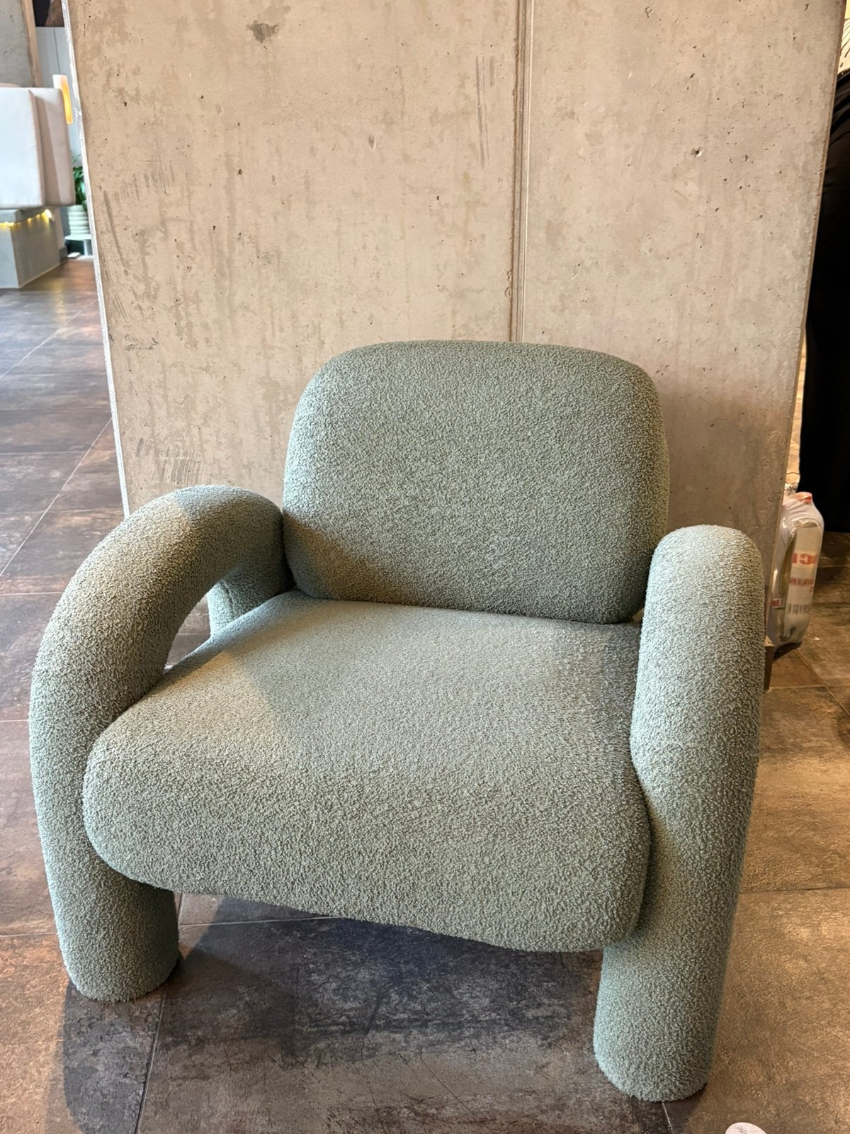 Groene fauteuil/loungestoel, Ophalen of Verzenden, Zo goed als nieuw, 75 tot 100 cm, 50 tot 75 cm