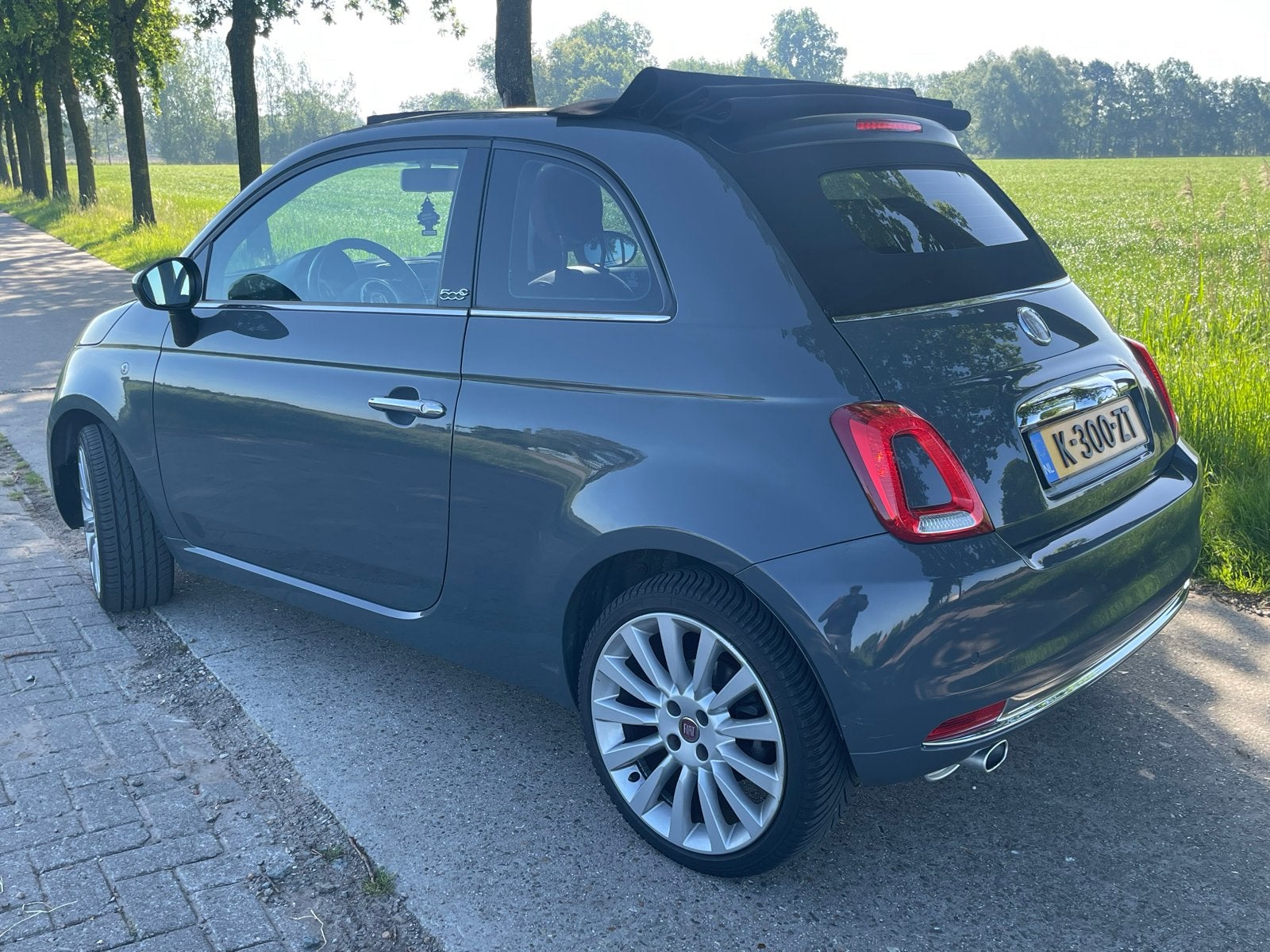 Fiat 500 1.4 16V 73KW C Facelift Model 2016, Airco, CarPlay., 31 €/maand, 4 cilinders, 100 pk, Handgeschakeld