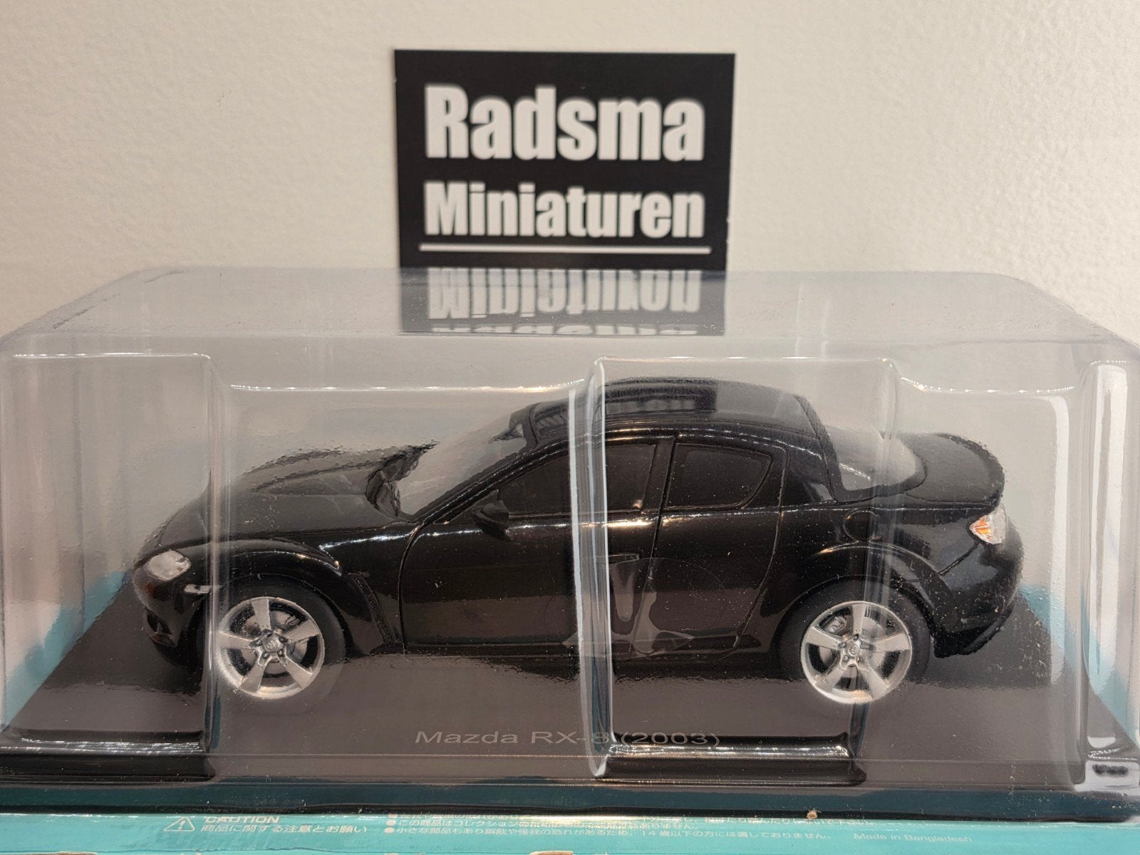 Mazda RX-8 1.3 wankelmotor - Zwart - 1:24 Ixo Japan, Overige merken, Auto, Ixo Japan, Nieuw