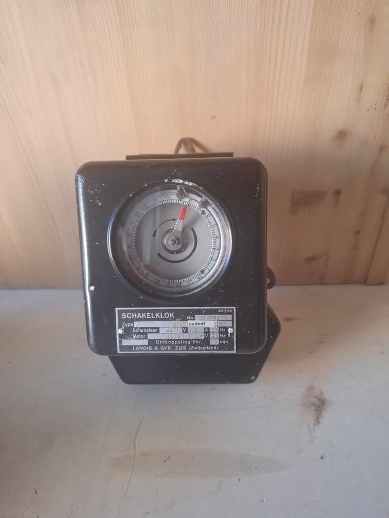 Vintage Landis & Gyr Schakelklok KYA1uudmH, Ophalen of Verzenden
