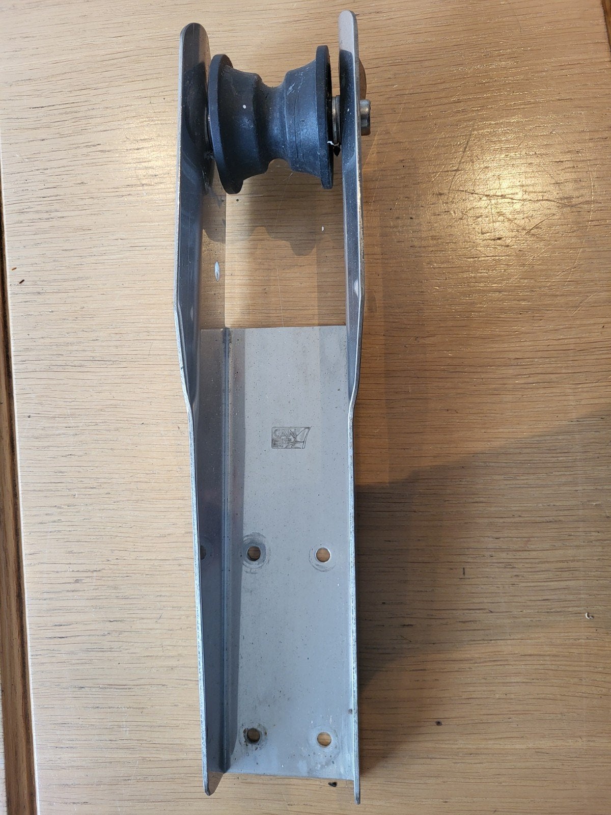 Ankerrol RVS met rubberen rol, Ophalen of Verzenden, Gebruikt, Overige typen