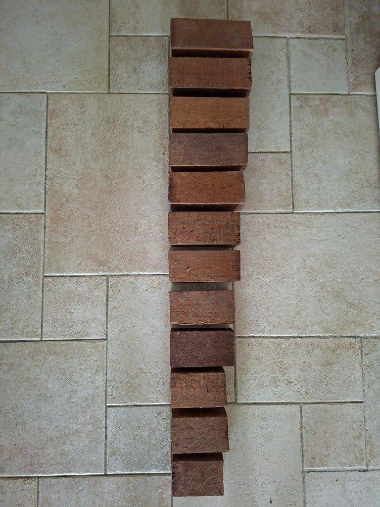 GRATIS houten blokken, Doe-het-zelf en Verbouw, Hout en Planken, Ophalen, Gebruikt, Overige typen, 50 mm of meer