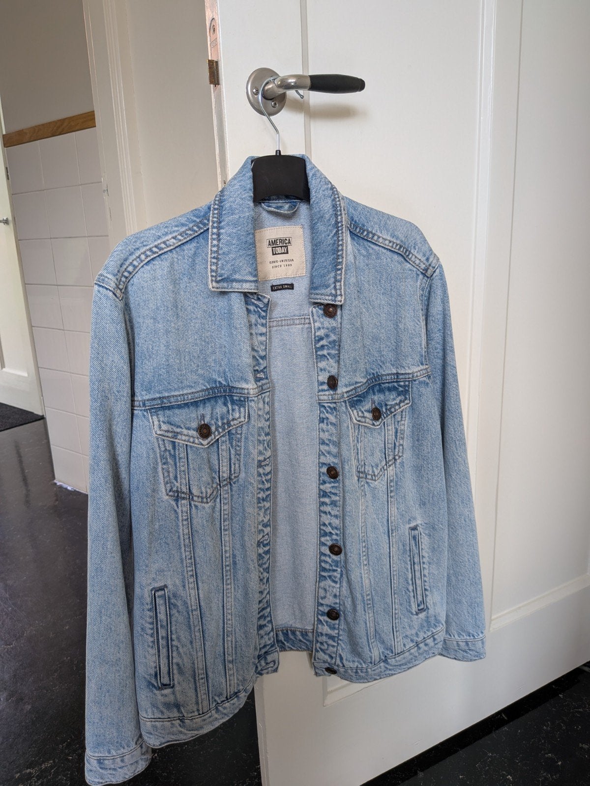 Spijkerjas America Today XS dames zgan, Ophalen of Verzenden, Zo goed als nieuw, Maat 34 (XS) of kleiner, Blauw