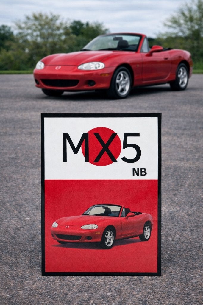 Mazda MX5 nb | 20x30cm, Ophalen of Verzenden, Nieuw, Reclamebord
