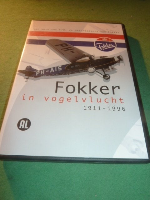 FOKKER in vogelvlucht  1911 - 1996  Dvd, Alle leeftijden, Verzenden, Zo goed als nieuw, Nederlands