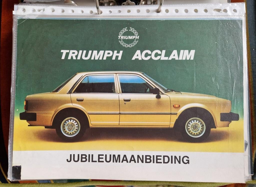 Folders Triumph, Ophalen of Verzenden, Zo goed als nieuw, Overige merken