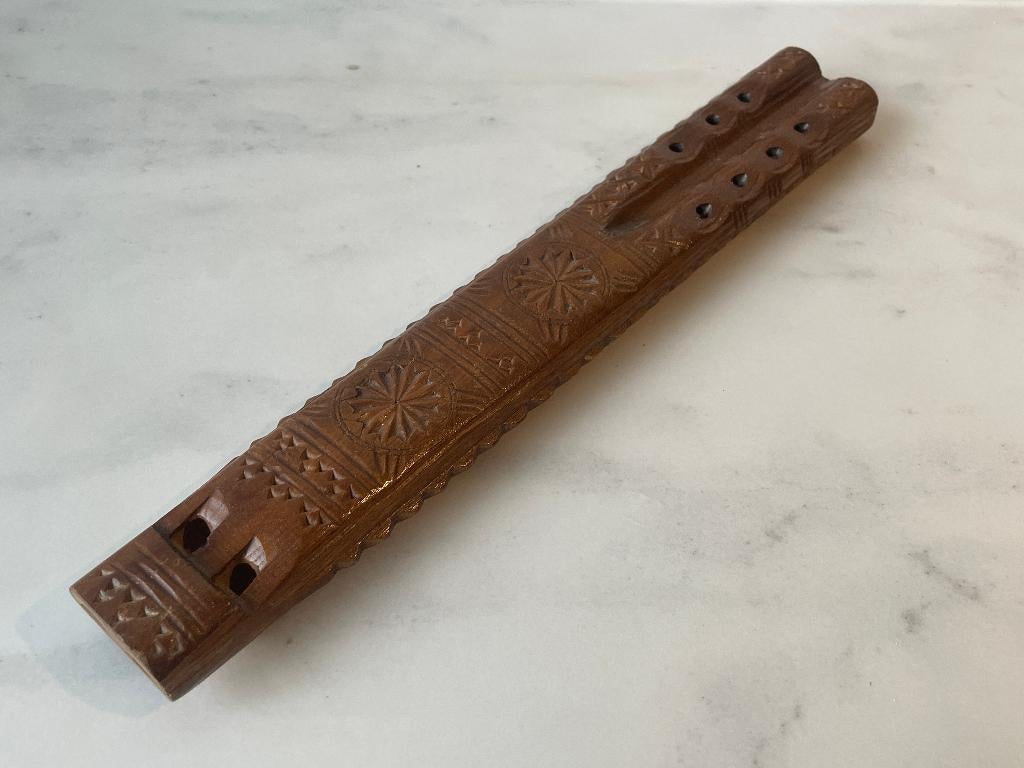 Houten Dvojnice fluit uit Servië / Balkan, Antiek en Kunst, Ophalen of Verzenden
