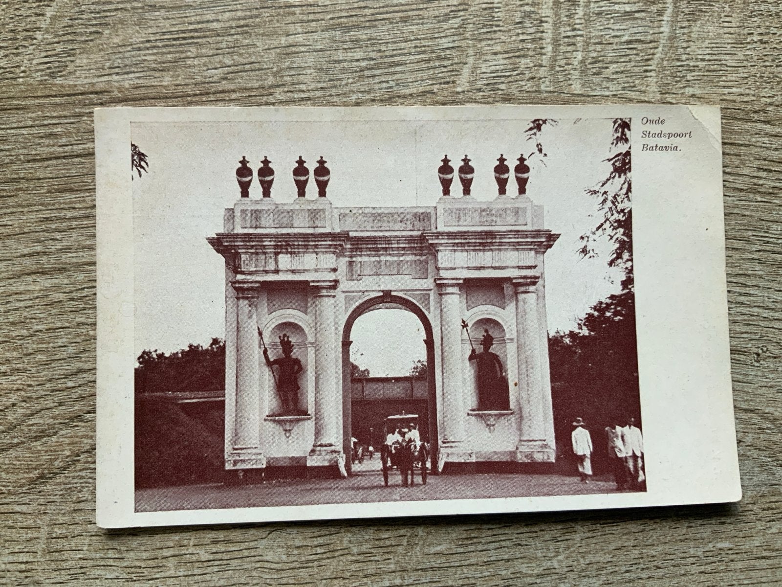 Historische Amsterdamse Poort Batavia - Oude Stadspoort, Ophalen of Verzenden, Voor 1920, Ongelopen, Buiten Europa