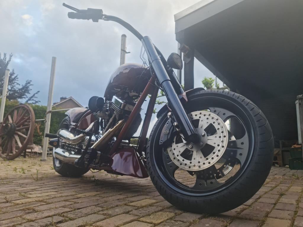 Custom Harley Davidson Softail Chopper - Ultima 1800cc, 2 cilinders, Gebruikt, Particulier, Meer dan 35 kW