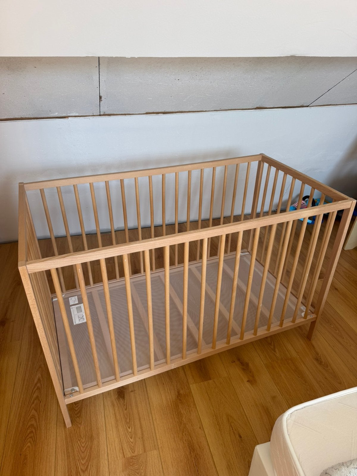 Ikea Ledikant Naturel, Kinderen en Baby's, Babywiegjes en Ledikanten, Ophalen, Gebruikt, Ledikant
