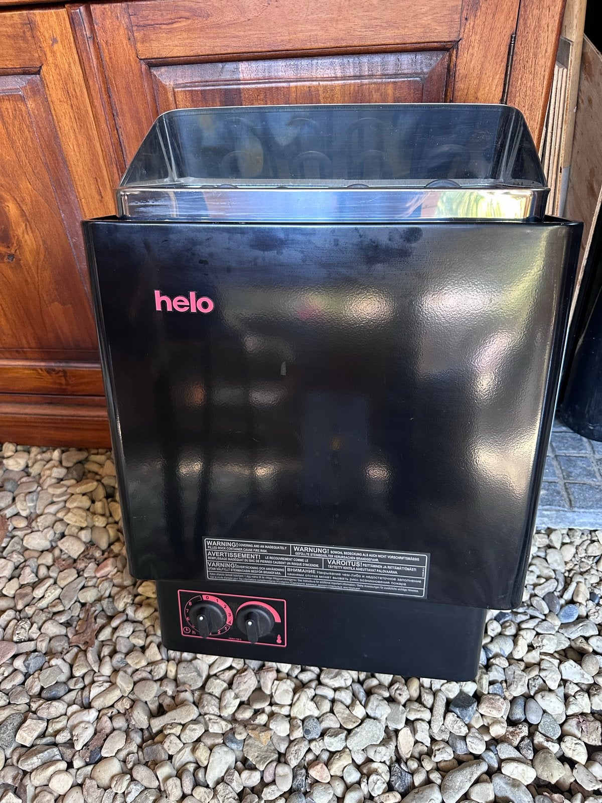Helo Oy Sauna Kachel 6.0kW - Type 1712-60, Ophalen, Zo goed als nieuw, Fins of Traditioneel, Toebehoren