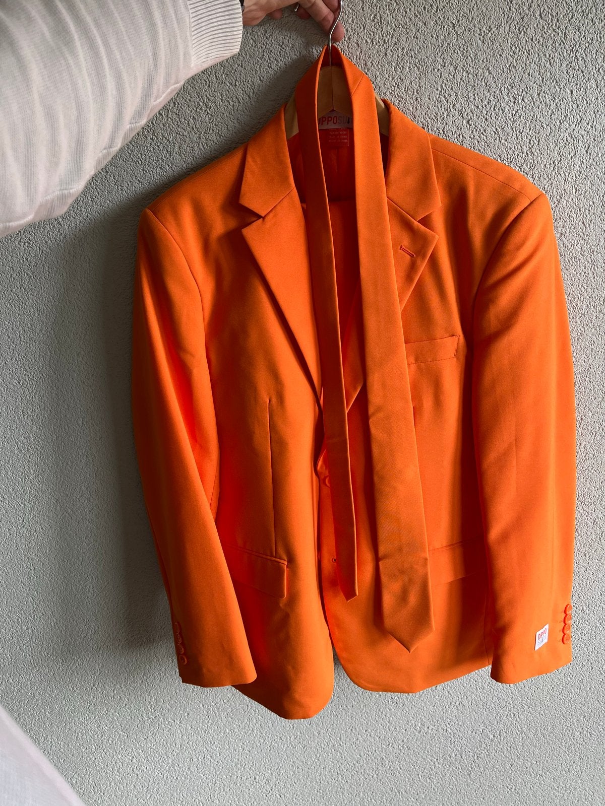 Oranje Opposuits Pak - Maat 50 (M), Ophalen, Zo goed als nieuw, Maat 48/50 (M), Oranje