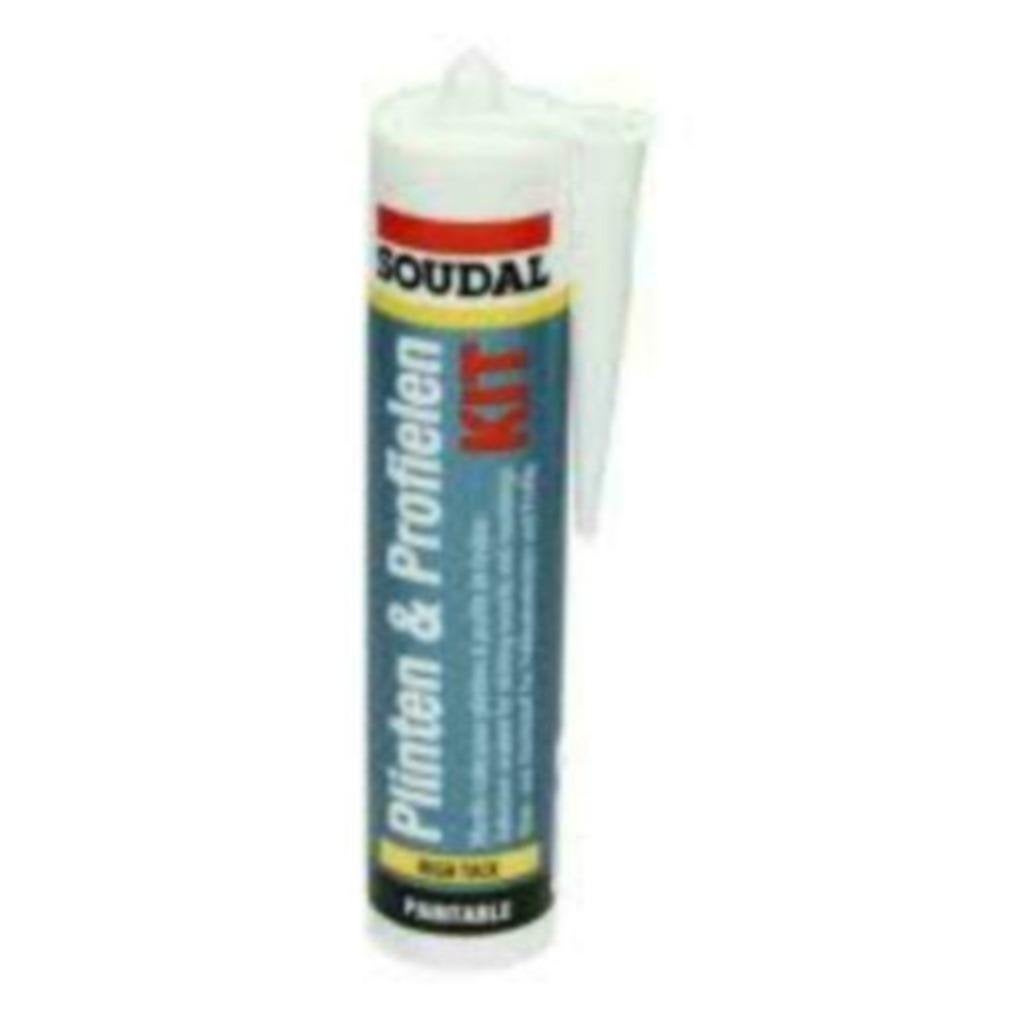 Soudal Plinten en Profielen kit , sterk en overschilderbaar, Ophalen of Verzenden, Nieuw, Wit, Overige typen