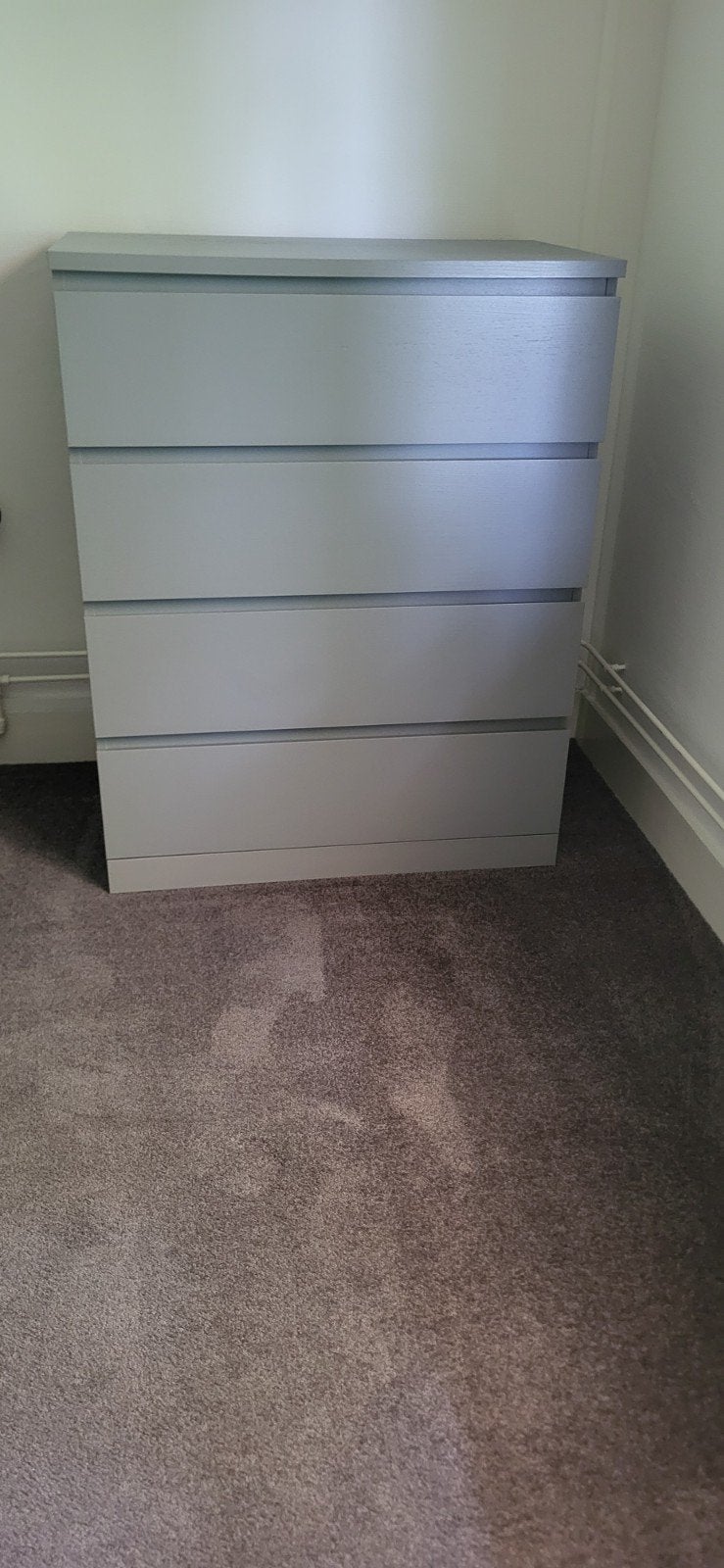 IKEA Ladekast - Grijs, 4 Laden, Ophalen, Gebruikt, Modern, Scandinavisch, 50 tot 100 cm