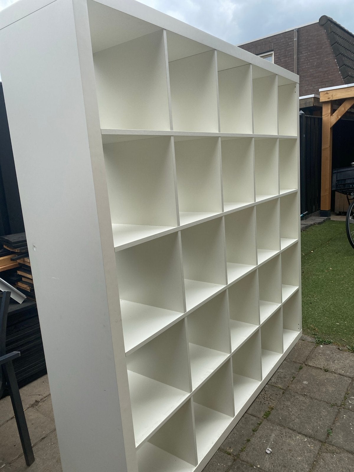 Koopje! Expedit / Kallax vakkenkast IKEA 5x5 vakken, Ophalen of Verzenden, Gebruikt