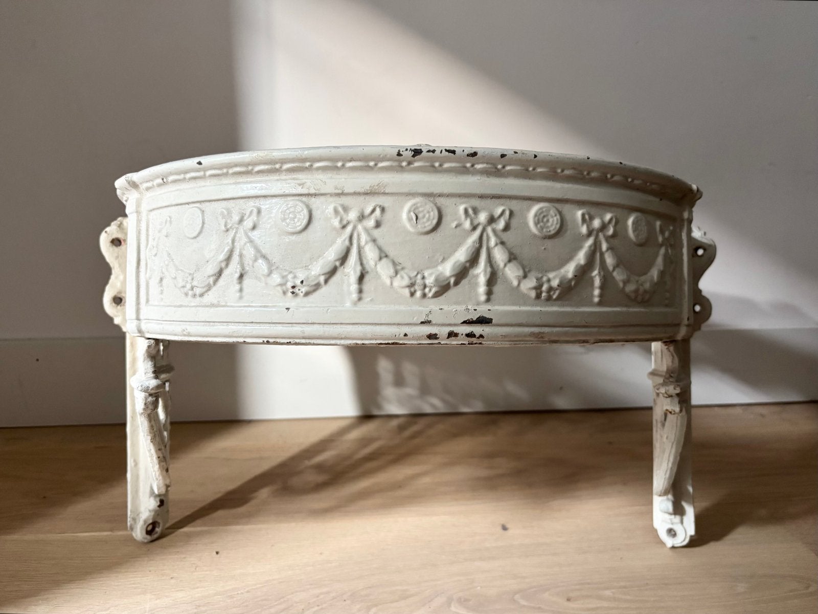 Antieke gietijzeren console voor wastafel / tafel 19e eeuw, Ophalen