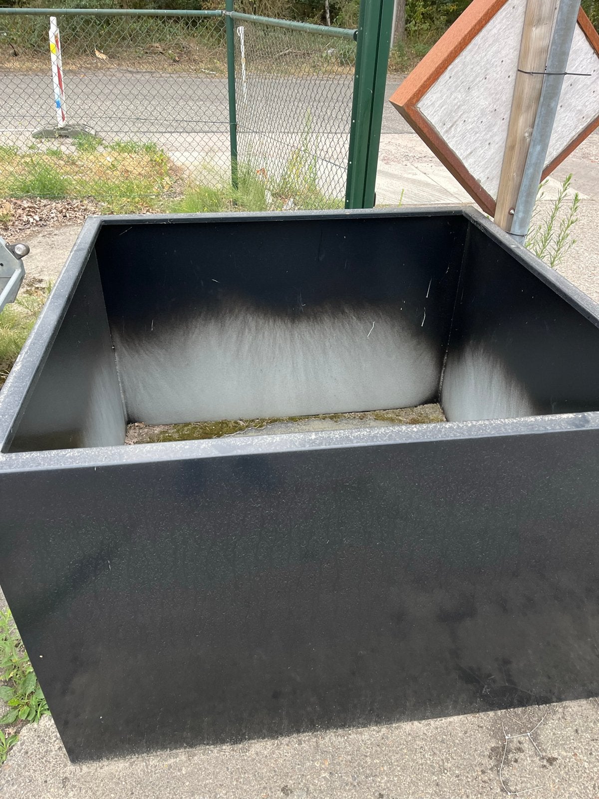 Grote vijverbak / plantenbak van cortenstaal, Tuin en Terras, Ophalen, Gebruikt