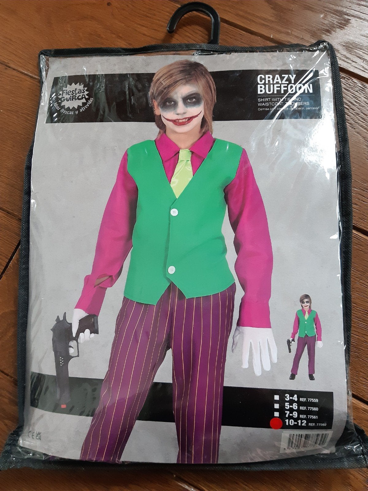 Verkleedset Joker, maat 140-146, Kinderen en Baby's, Carnavalskleding en Verkleedspullen, Ophalen of Verzenden, Zo goed als nieuw
