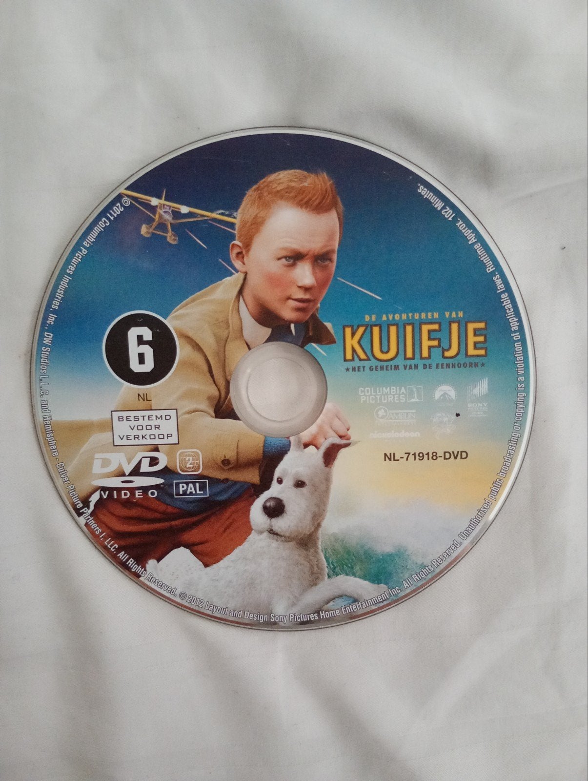 De Avonturen van Kuifje het geheim van de eenhoorn, Alle leeftijden, Ophalen of Verzenden, Zo goed als nieuw, Actie en Avontuur