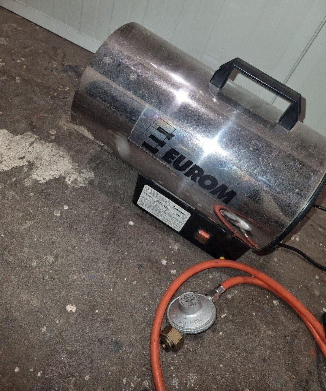 Eurom HK 15 hetelucht kanon op gas., Tuin en Terras, Ophalen, Gebruikt, Gas, Vloer