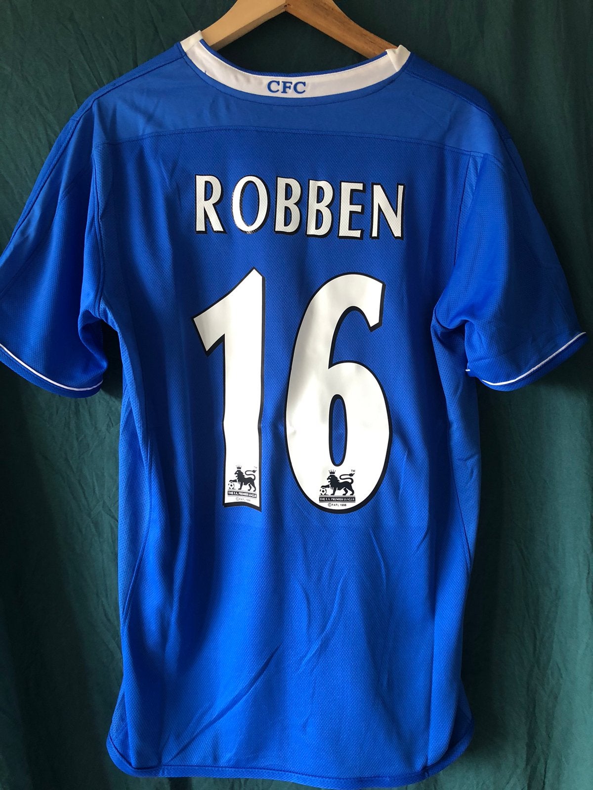 Robben Chelsea retro voetbalshirt maat M, Ophalen of Verzenden, Zo goed als nieuw, Shirt