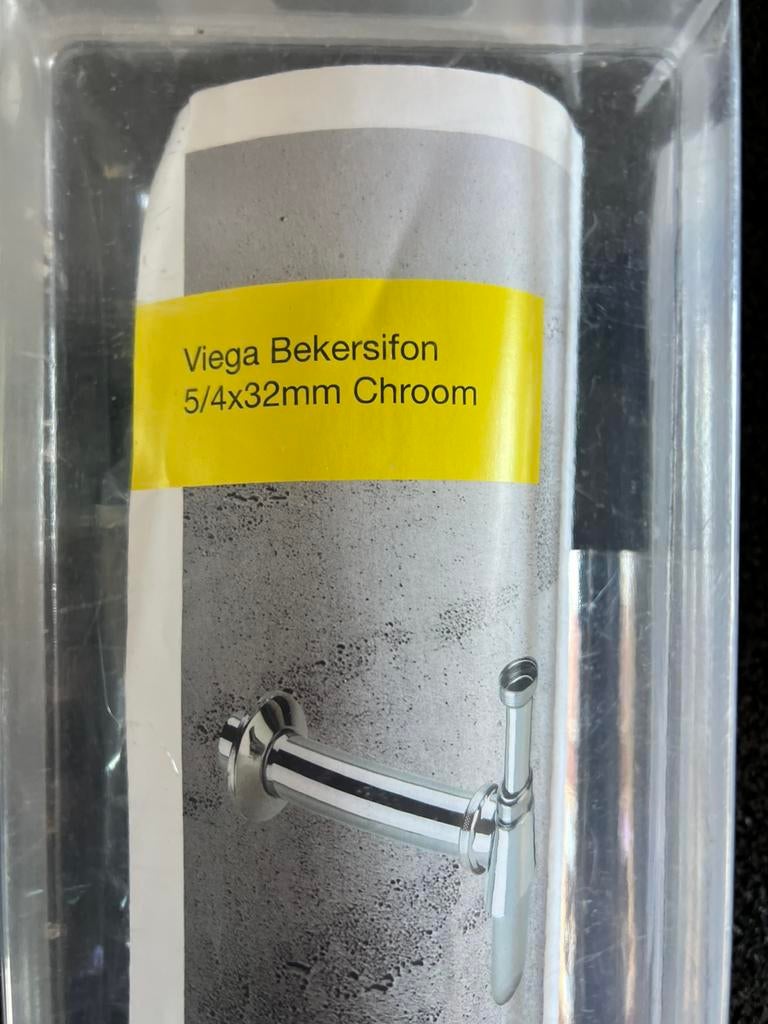 Viega Bekersifon 5/4x32mm chroom (nieuw), Ophalen, Overige typen, Nieuw, Rvs