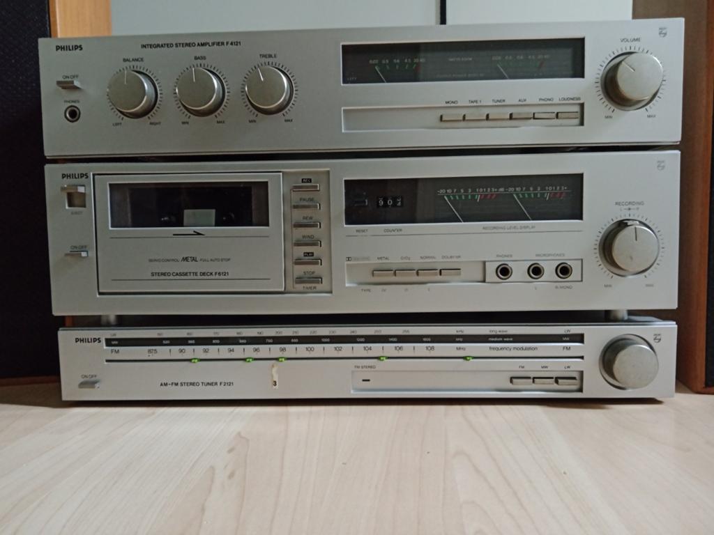 Philips Stereo Set F4121 F6121 F2121 met boxen, Audio, Tv en Foto, Stereo-sets, Philips, Gebruikt, Losse componenten, Ophalen