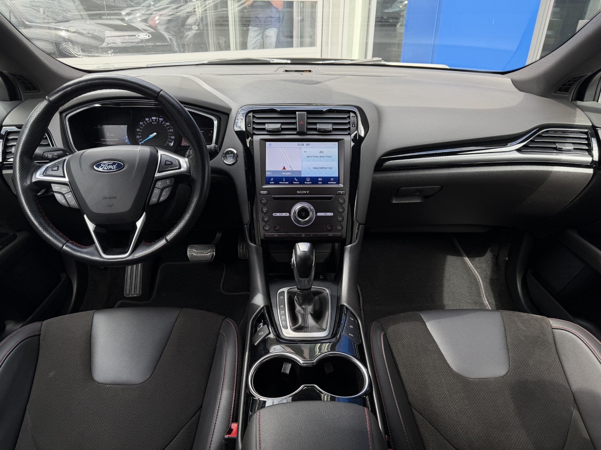 Ford Mondeo Wagon 2.0 IVCT HEV ST-Line, Auto's, Gebruikt, 4 cilinders, Leder en Stof, Hybride Elektrisch/Benzine