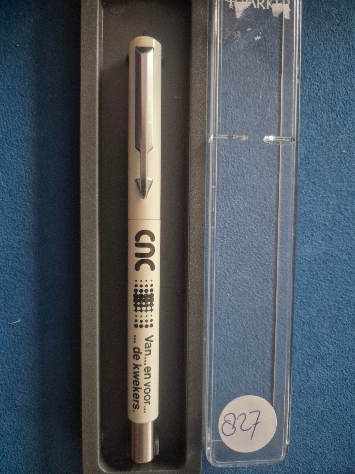 Parker pen met reclame en doosje, Ophalen of Verzenden